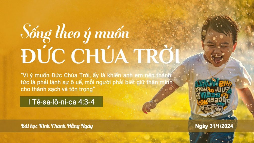 Sống theo ý muốn Đức Chúa Trời