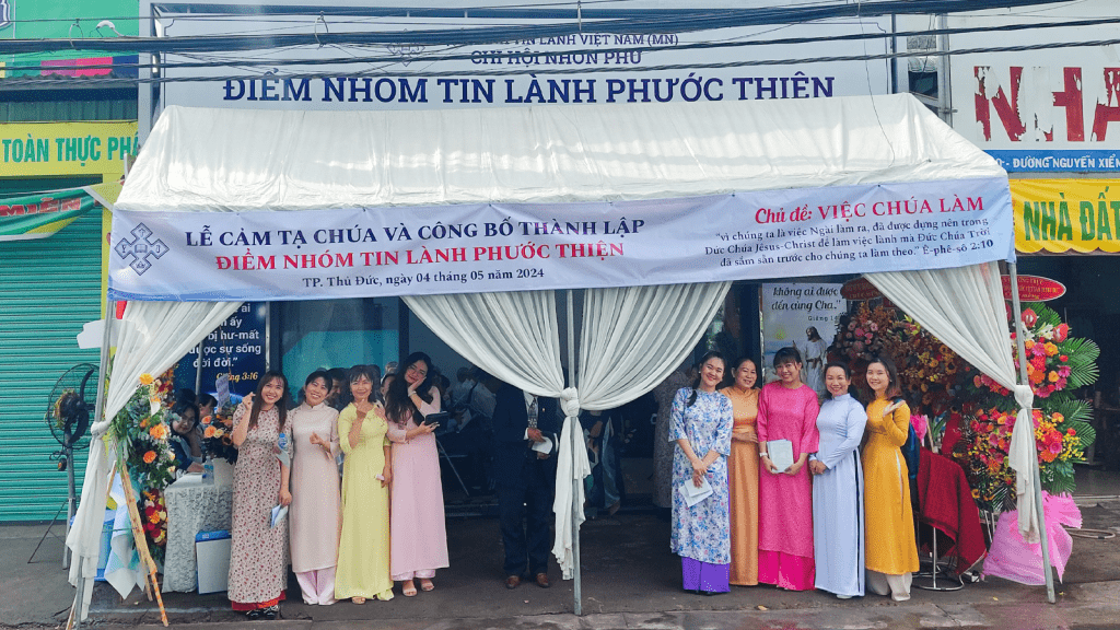 HTTLVN (MN) – Chi hội Nhơn Phú: Lễ Cảm tạ Chúa & Công bố Thành lập Điểm Nhóm Tin Lành Phước Thiện